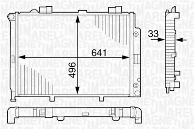 MAGNETI MARELLI 350213123100 -  Радиатор, охлаждение двигателя